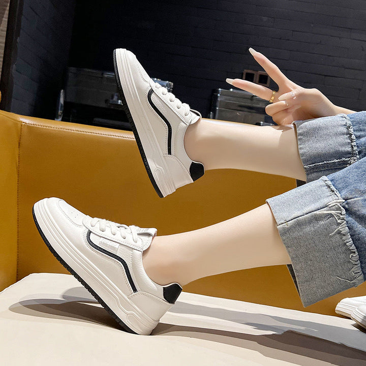 Damen lässige Sneakers mit modischem Design und dämpfender Außensohle Drune