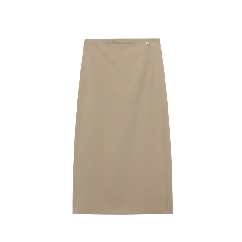 Damen eleganter Midirock mit schmalem Schnitt und hochwertigem Material Drune