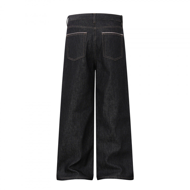 Damen Weite Highwaist-Jeanshose im Balloon-Cut mit weitem Bein und klassischem Taschen-Design Drune