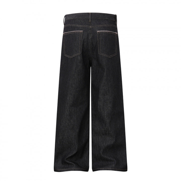Damen Weite Highwaist-Jeanshose im Balloon-Cut mit weitem Bein und klassischem Taschen-Design Drune