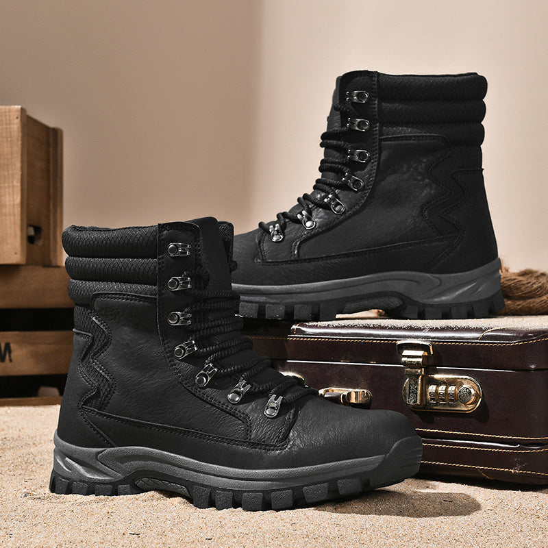 Damen Modische knöchelhohe Einsatz‑Stiefelette im Tactical‑Look mit griffiger Leichtprofilsohle Drune