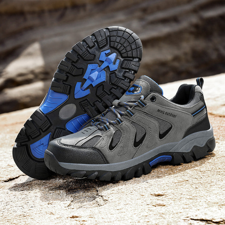 Herren nan urbaner Outdoor-Utility-Schnürschuh mit verstärkter Schutzkappe, atmungsaktiven Mesh-Einsätzen und griffiger Profilsohle Drune