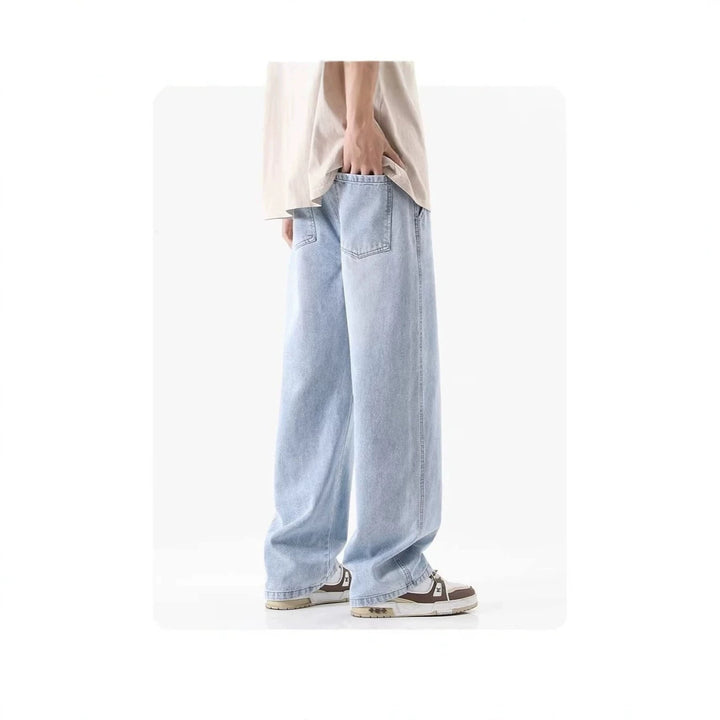 Herren Bequeme und lässige Weitgeschnittene Jeans Drune