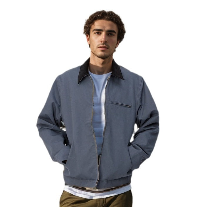 Herren elegante Arbeitsjacke mit praktischen Reißverschlusstaschen Drune