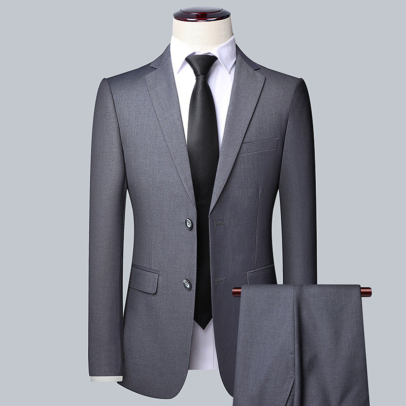 Herren Maßgeschneidertes Slim‑Fit Sakko mit schmalem Revers und Brustpaspeltasche Drune