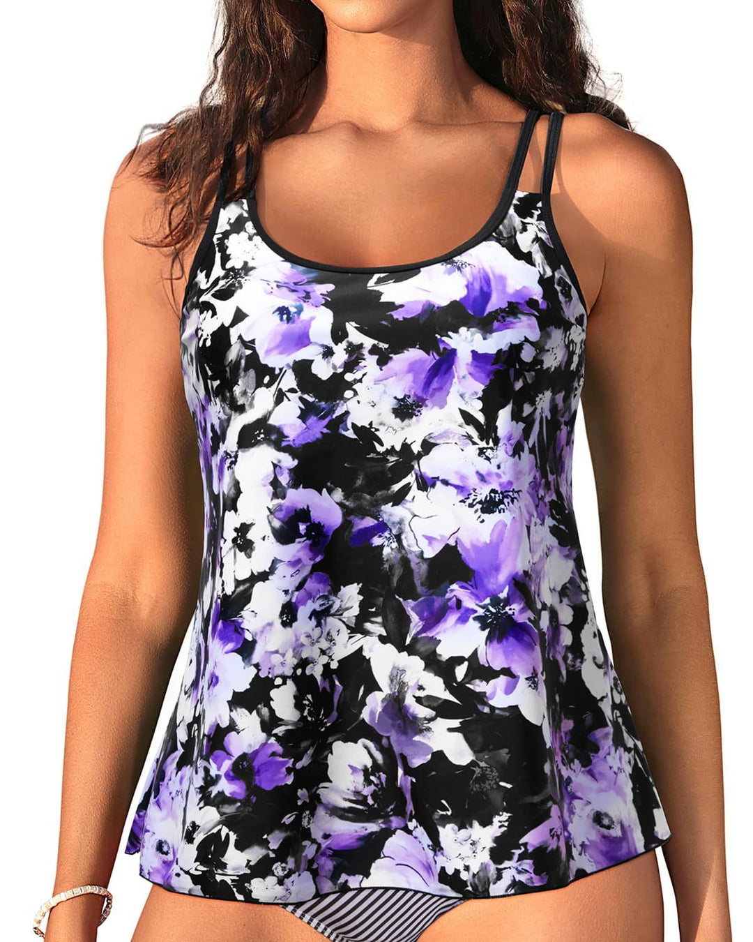 Damen Sportliches Tanktop mit verstellbaren Trägern Drune