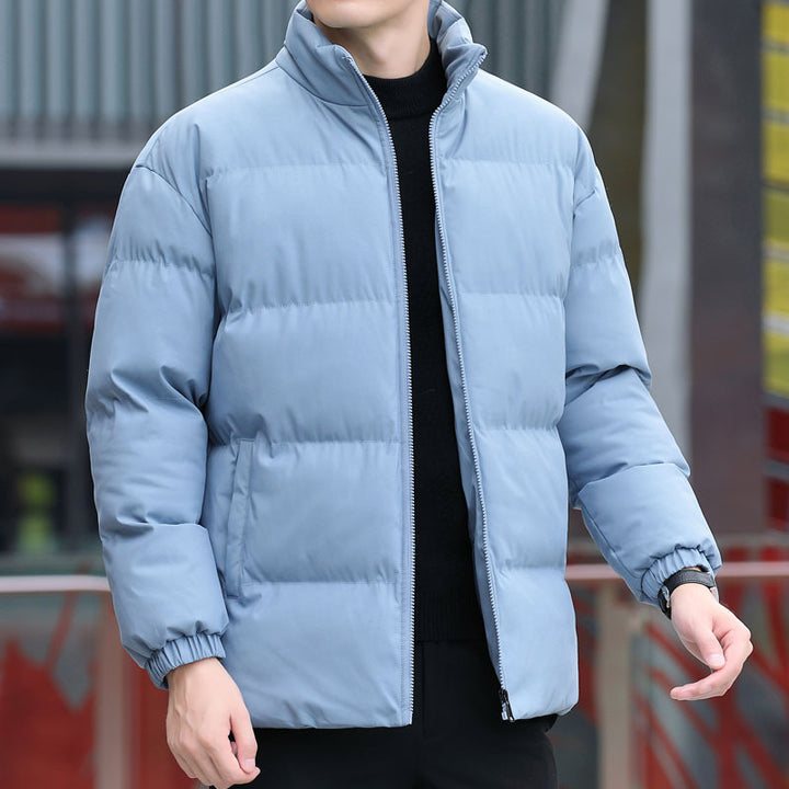 Herren Wattierte Kurzjacke mit Stehkragen, Thermofutter & elastischen Ärmelbündchen Drune