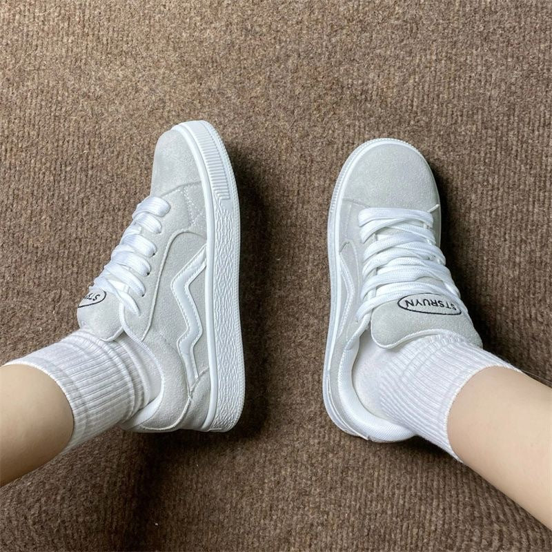 Damen Sportliche Sneaker mit hochwertigem Wildleder und rutschfester Sohle Drune