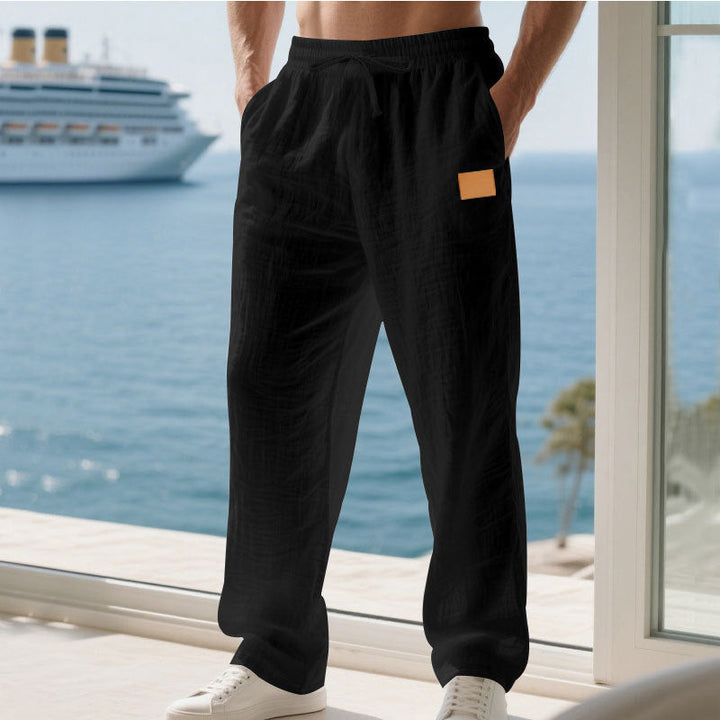 Herren Bequeme und luftige Sommerhose aus leichtem Leinenmaterial Drune