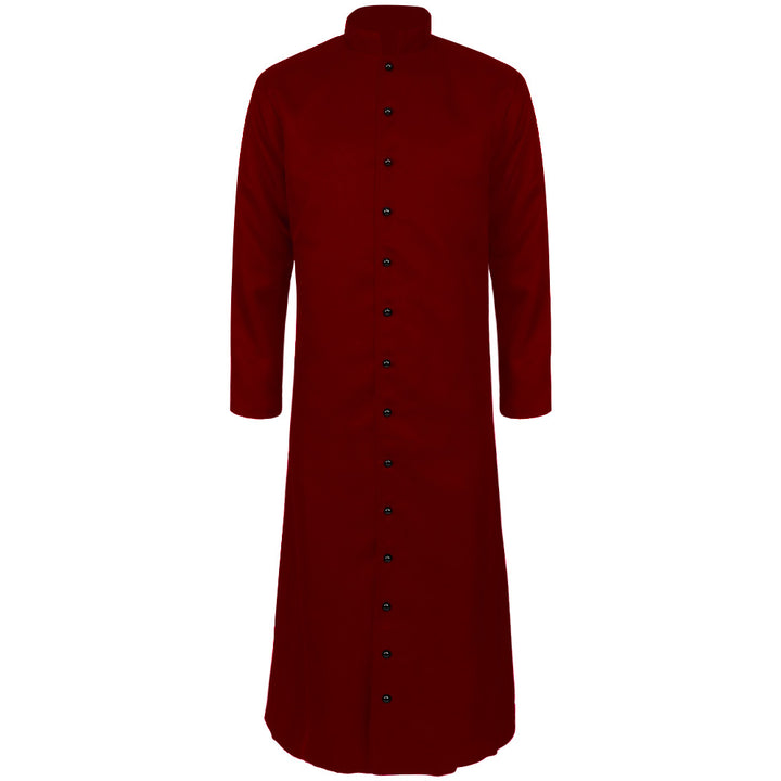 Damen nan eleganter Maxicape-Mantel mit gestuften Schultercapes und Stehkragen Drune
