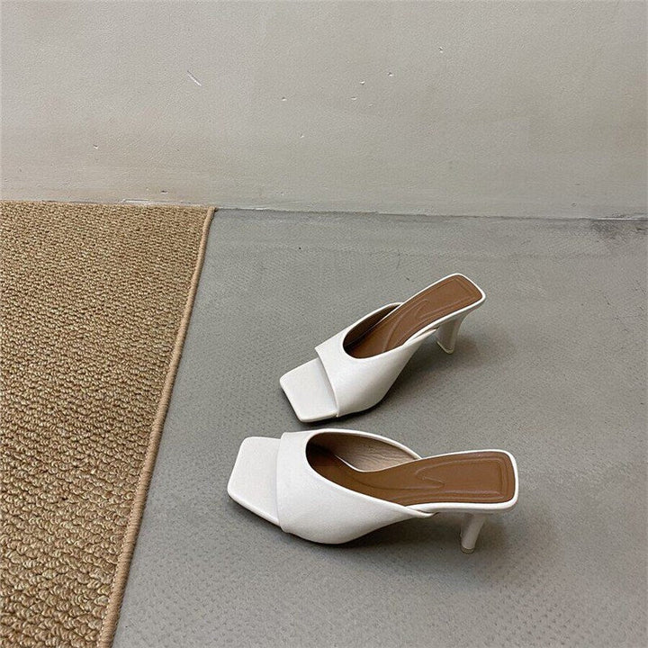 Damen elegante Mules mit geschwungenem Design Drune