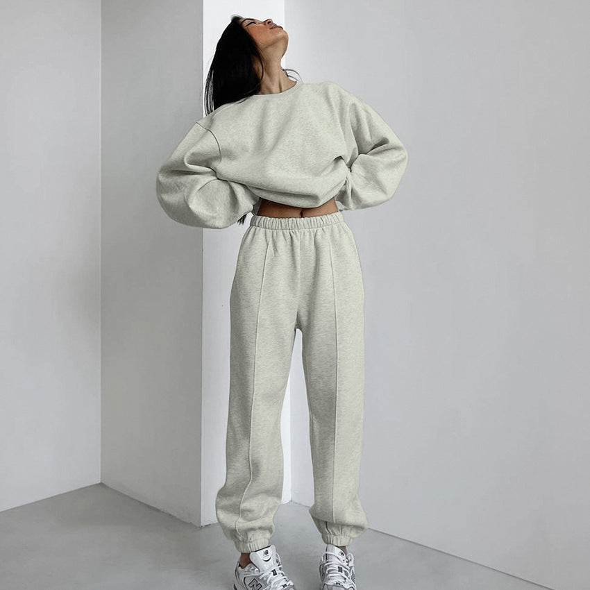 Damen Oversized Sweatshirt und Jogginghose Set Drune