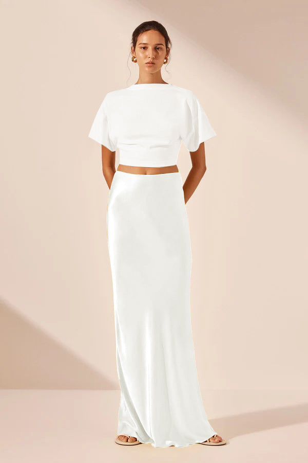 Damen Satinähnliches Abendkleid Drune