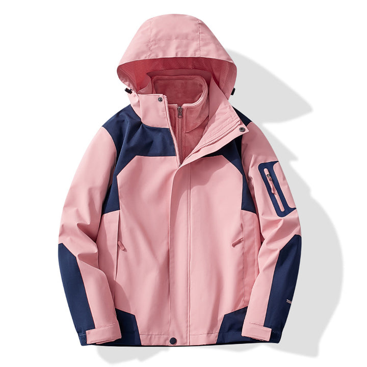 Damen Multifunktionale Trekking-Softshelljacke mit herausnehmbarer Fleece‑Innenlage und Kapuze Drune