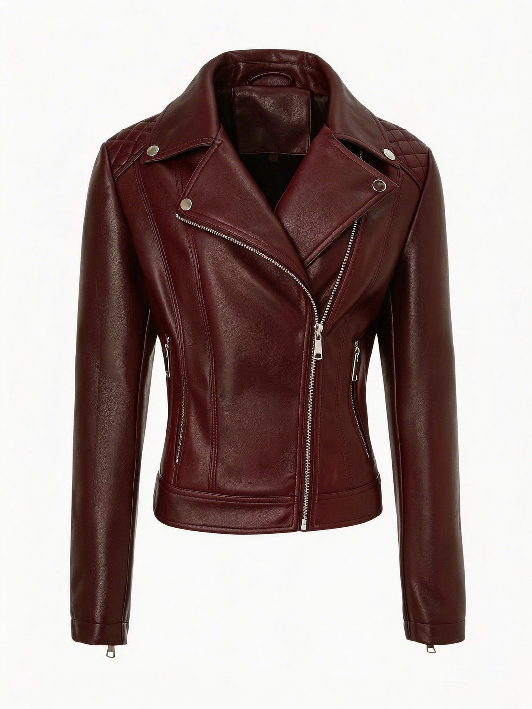 Damen Edle Bikerjacke mit Steppdesign Drune