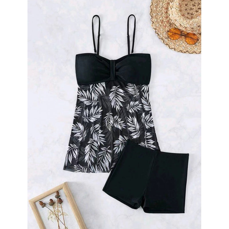 Damen Tankini mit floralem Oberteil und bequemen Shorts Drune