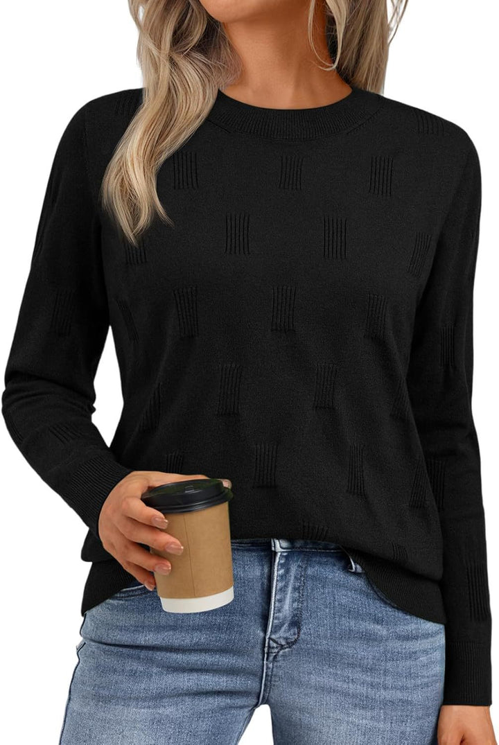 Damen Modischer Strickpullover mit Strukturmuster Drune