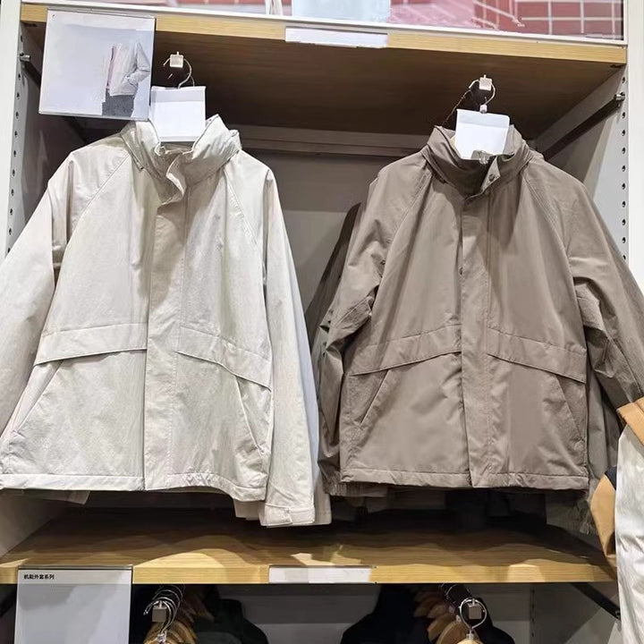 Herren Leichte Übergangsjacke mit Kapuze Drune