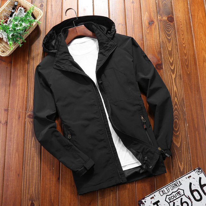 Herren Leichte Outdoorjacke mit Kapuze Drune