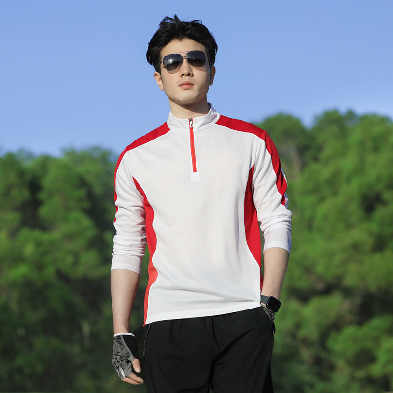 Damen Sport-Longsleeve mit Halbzip und atmungsaktiven Einsätzen Drune