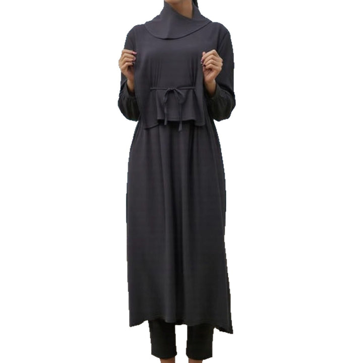 Damen modischer und eleganter Strandanzug mit begleitetem Kopftuch Drune