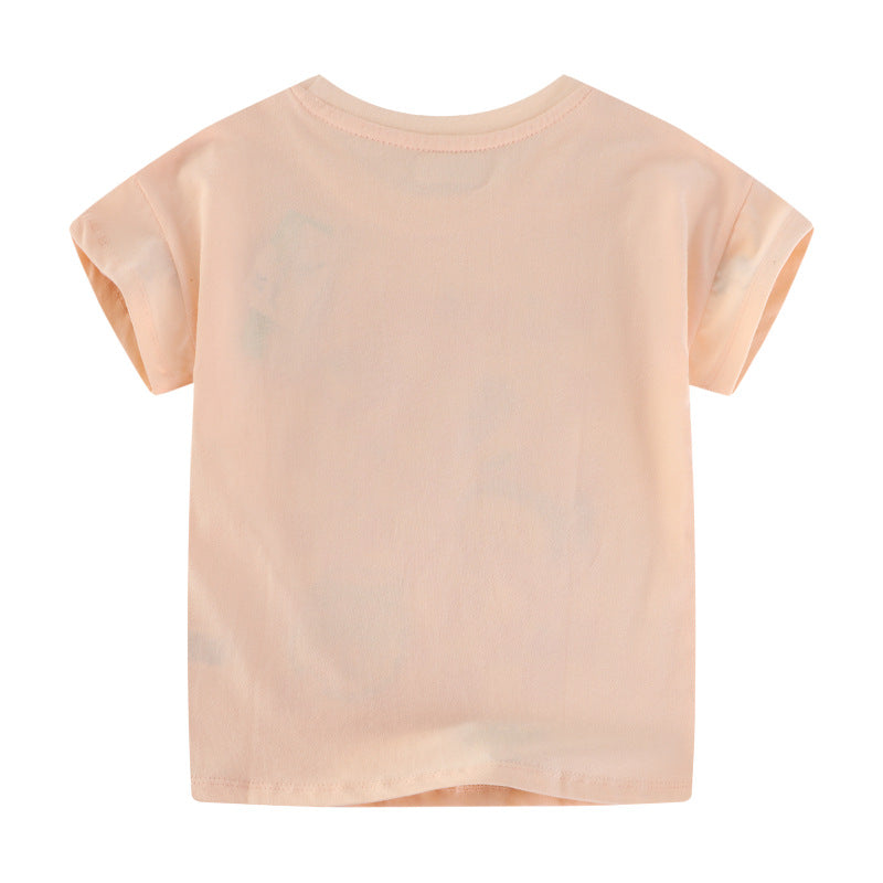 Mädchen T-Shirt mit fröhlichem Speisenmotiv Drune
