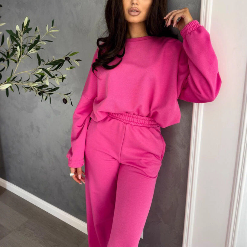Damen gemütlicher Hoodie und Jogginghose Set Drune