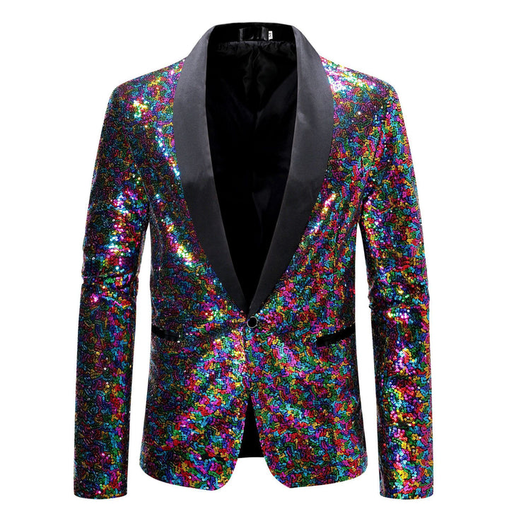Damen Glamouröser Pailletten Blazer Drune