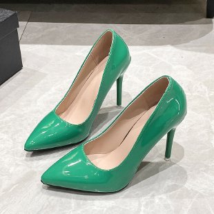 Damen elegante stiletto Pumps mit hochglänzender Oberfläche Drune