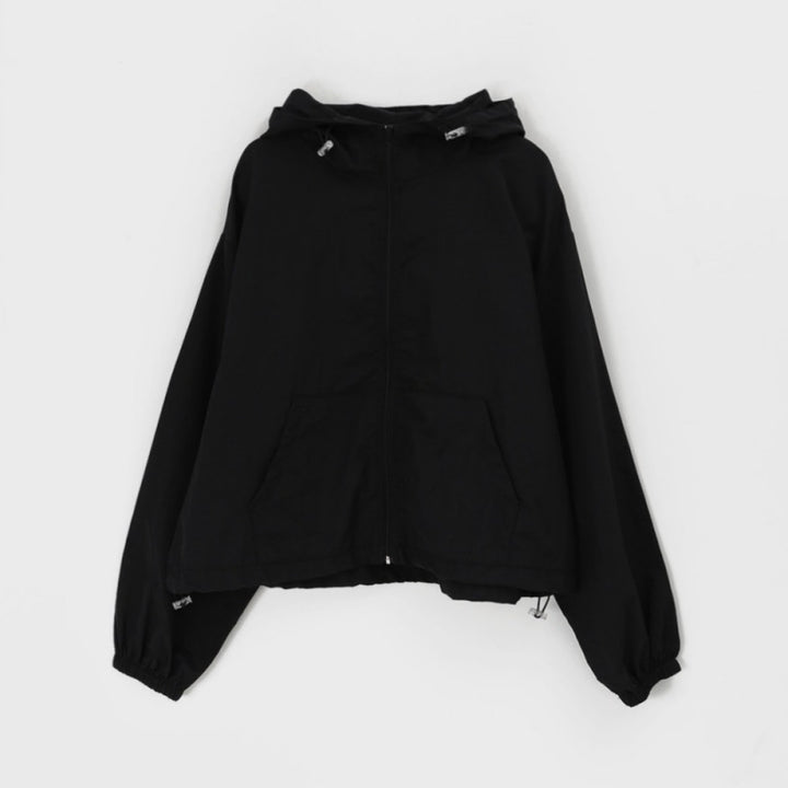 Damen winddichte Jacke mit Kapuze Drune