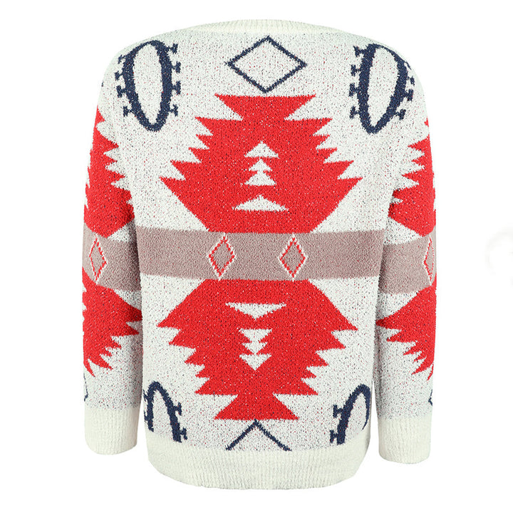 Drune | Geometrischer Strickpullover Mit Modernem Look