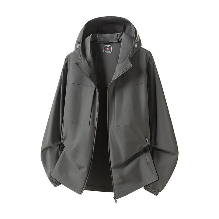 Damen Wetterfeste Outdoorjacke mit Kapuze Drune