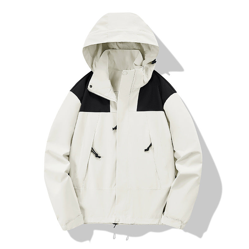 Unisex Leichte technische Softshell-Outdoorjacke mit Kapuze und verstellbarem Saum Drune
