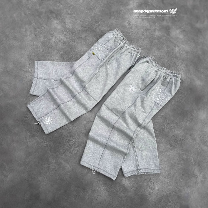 Damen Sweatpants mit innovativem Design und trendigem Zip-Detail Drune