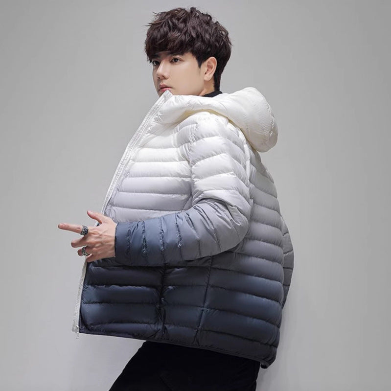 Herren leichte wattierte Steppjacke mit Stehkragen und Thermofutter Drune