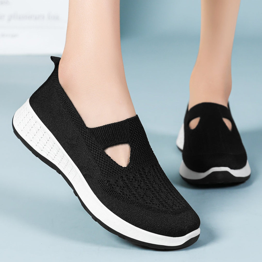 Damen Komfortable Slip-On Sneakers mit innovativer Mesh-Oberfläche Drune