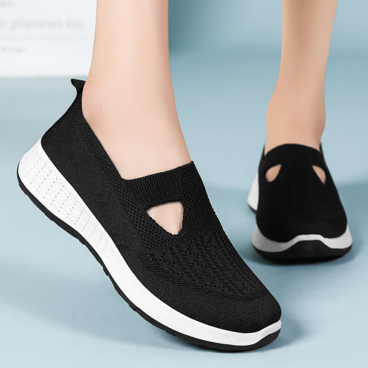 Damen Komfortable Slip-On Sneakers mit innovativer Mesh-Oberfläche Drune