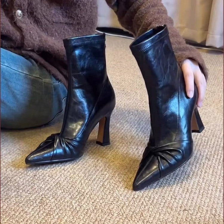 Damen Hohe klassische Stiefeletten Drune