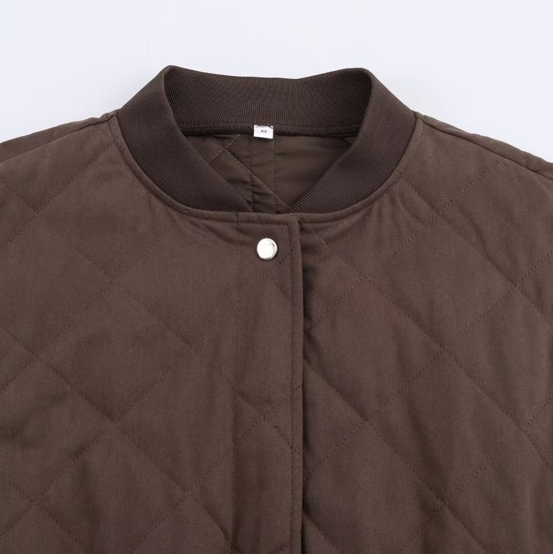Damen Oversized Steppblouson mit Raglanärmeln und aufgesetzten Taschen Drune