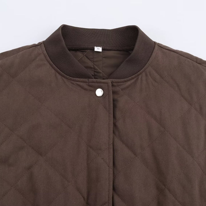 Damen Oversized Steppblouson mit Raglanärmeln und aufgesetzten Taschen Drune