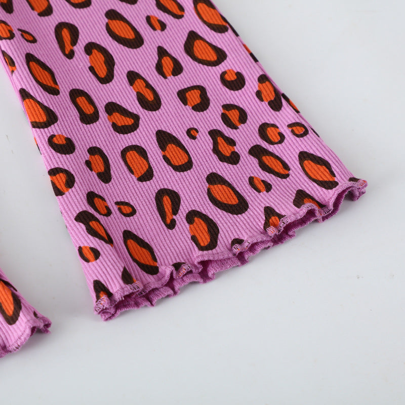 Damen legere Leggings mit animalischem Muster Drune