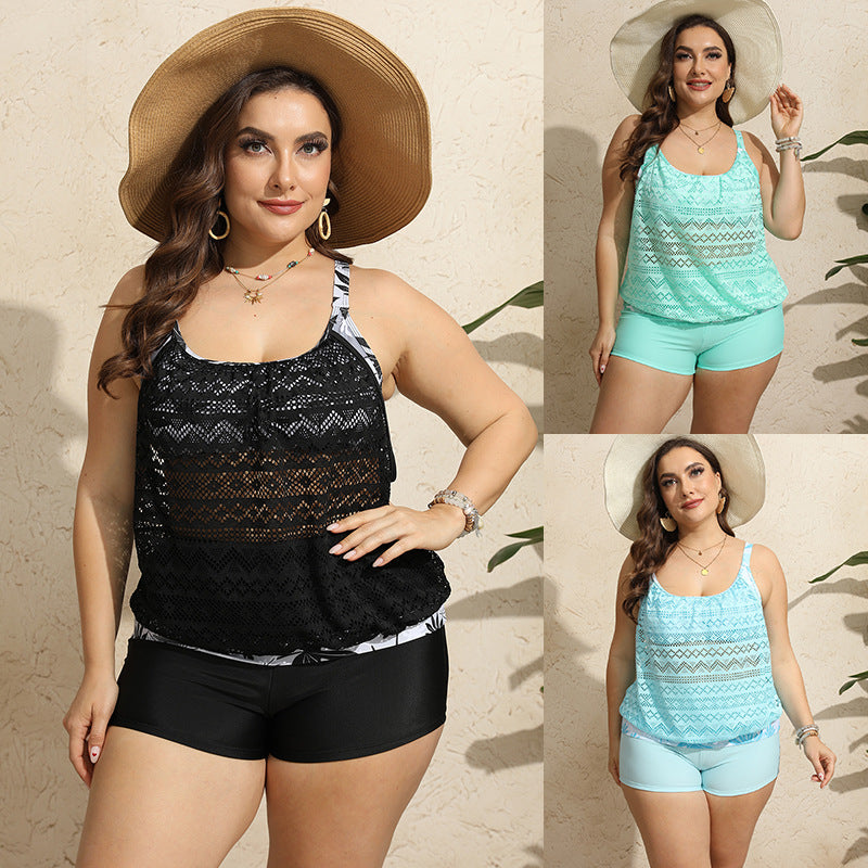 Damen Tankini-Set mit floralem Muster und bequemen Shorts Drune