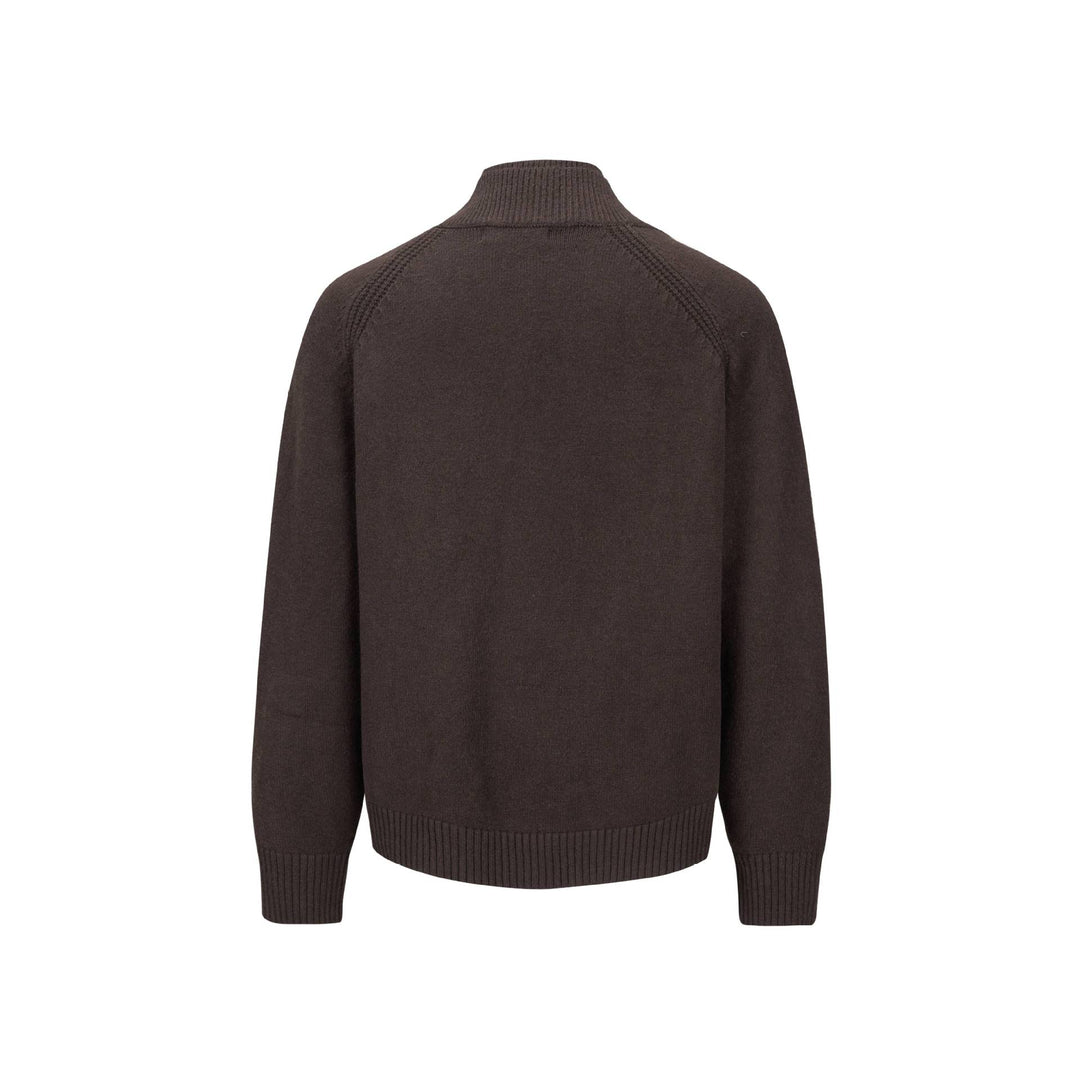Herren Grobstrick-Cardigan mit Schalkragen und Rippenbündchen Drune