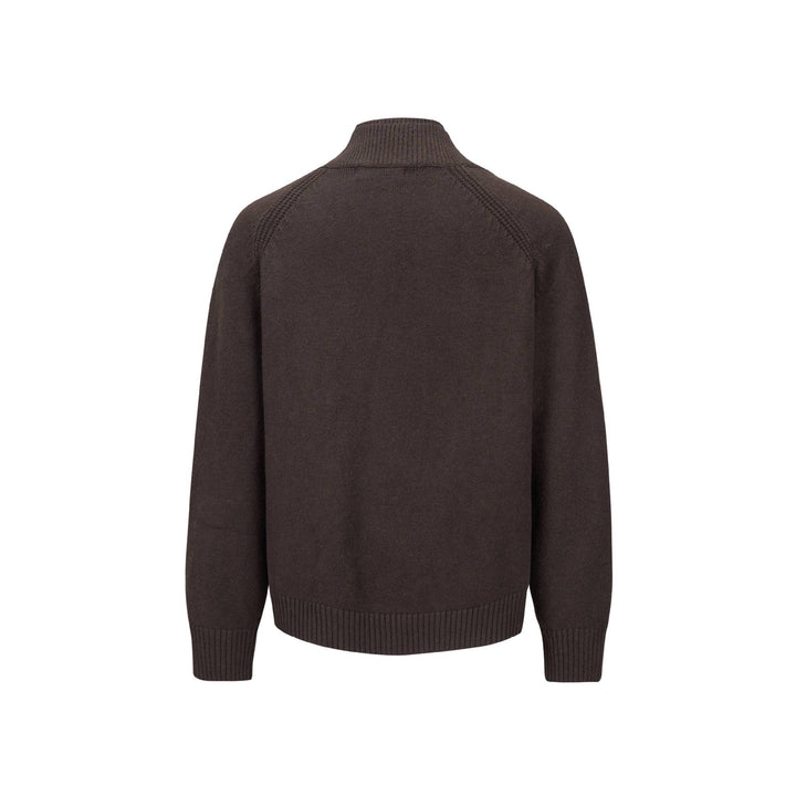 Herren Grobstrick-Cardigan mit Schalkragen und Rippenbündchen Drune