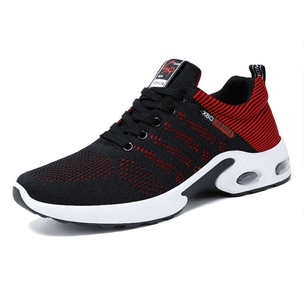 Herren nan atmungsaktive leichte Strick-Sneaker mit Luftkissen und rutschfester Laufsohle Drune