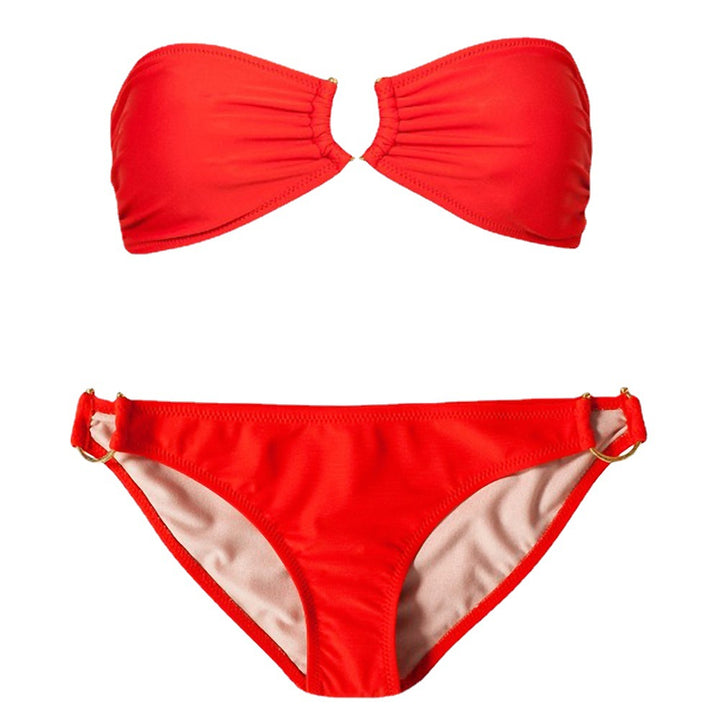 Damen Bandeau-Bikini mit elegantem Ring-Detail Drune