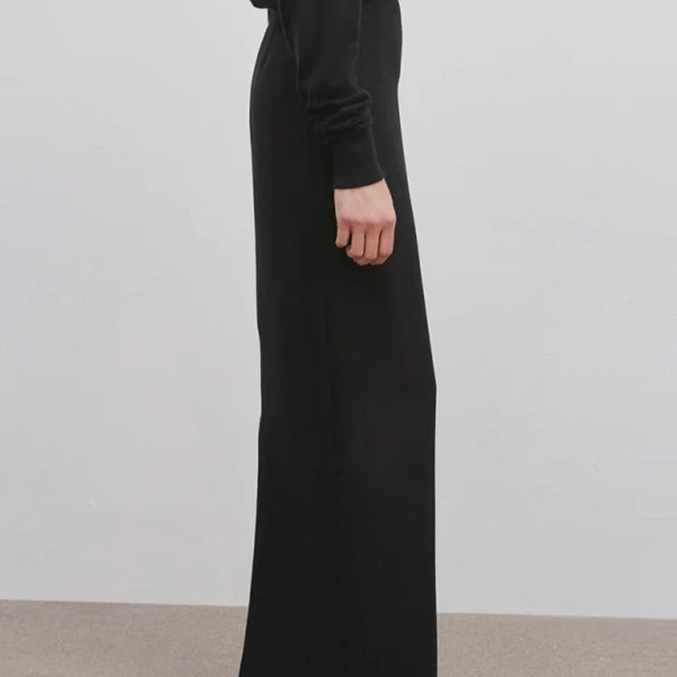 Damen elegante Maxikleid mit schmalem, fließendem Schnitt Drune