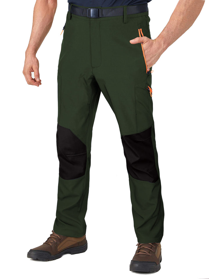 Men's  reinforced articulated hiking work trousers with zip utility pockets and abrasion-resistant knee panels Drune