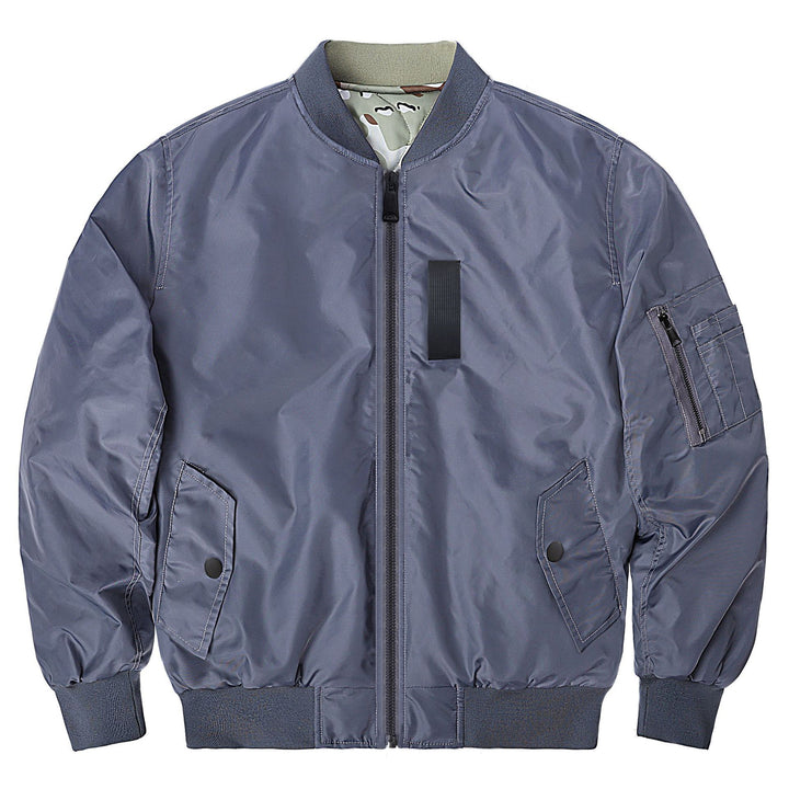 Herren  Classic Pilot Bomberjacke mit Utility-Ärmeltasche und gestepptem Futter Drune