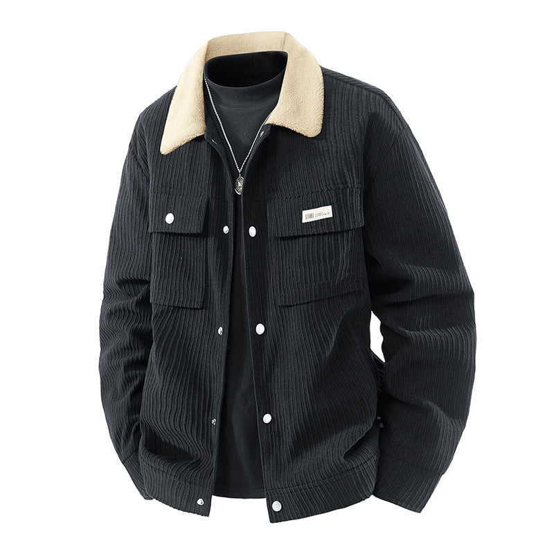 Herren Cordjacke mit Teddyfutter Drune
